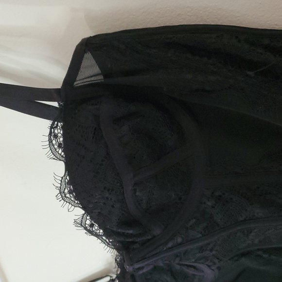 Dealmore Black Corset Tank Size Large Grunge Mesh Lace - Picture 4 of 13